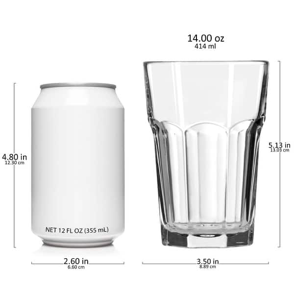 empty wine glass RESERVE 16oz Stemless Wine Tritan Copolyester Glass 4 Pack / Clear Cup