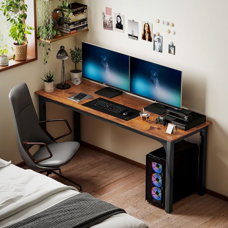 Steel Particleboard Computer Desk Industrial Table and Adjustable Foot
