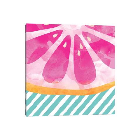 iCanvas "Pink Grapefruit Abstract" by Orara Studio Canvas Print