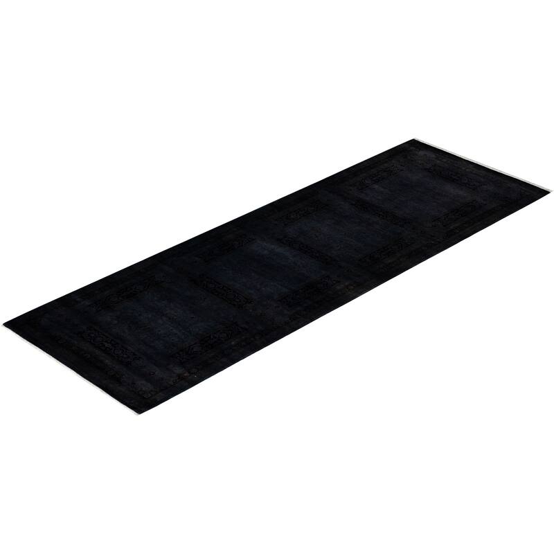 Fine Vibrance, One-of-a-Kind Hand-Knotted Runner Rug - Brown, 3' 0" x 8' 10" - 3' 0" x 8' 10"