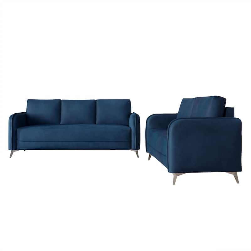 CraftPorch 2 Pieces Elegance Dining Set - Navy Blue - 2 Piece