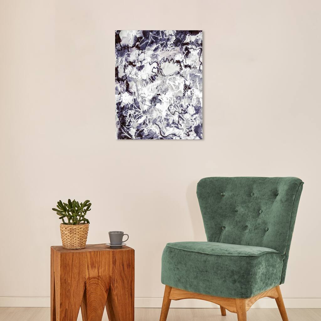 Wynwood Studio Abstract Nebula Black and Modern & Contemporary Wall Art Canvas Print