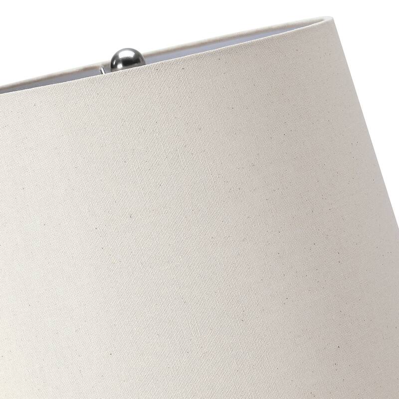 3-Way Ceramic Table Lamp with Hardback Shade - 22 in. H