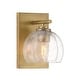 preview thumbnail 5 of 3, Minka Lavery 2721 Glint 8" Tall Bathroom Sconce with Seedy Glass