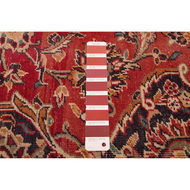 ECARPETGALLERY Hand-knotted Antalya Vintage Red Wool Rug - 9'8 x 12'4