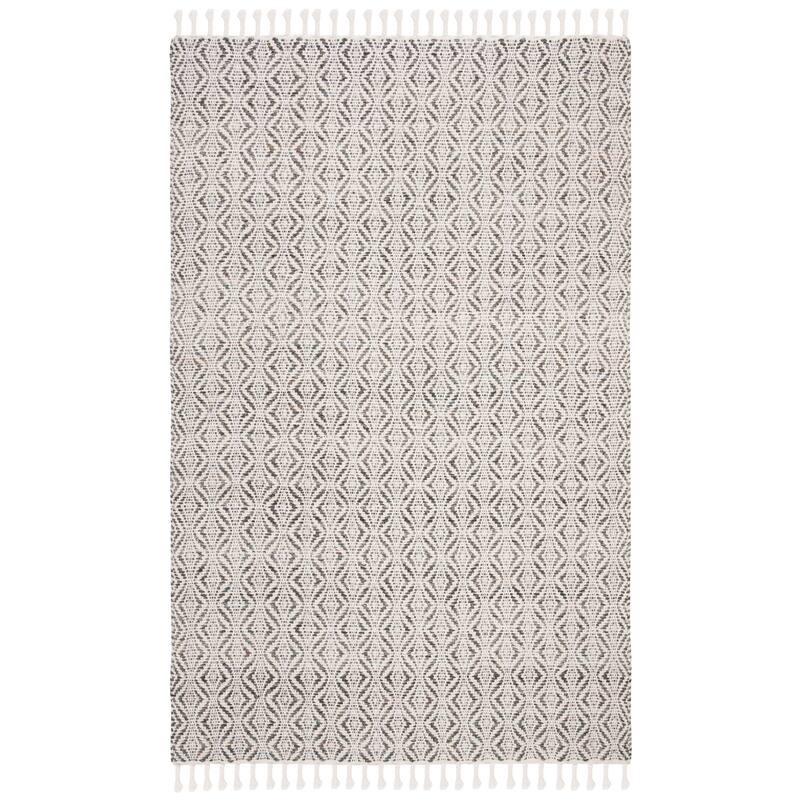 SAFAVIEH Handmade Natura Sejla Transitional Geometric Beige Wool Rug