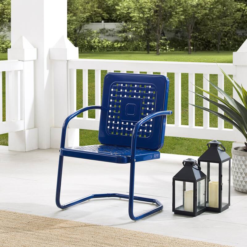 Crosley Bates 2Pc Outdoor Metal Chair Set - 22"x22"x35"