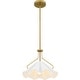 preview thumbnail 3 of 4, Aged Brass One Light Pendant from the Quoizel Pendant Collection