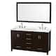 Option Espresso / White Quartz Top / Brushed Chrome