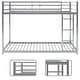 preview thumbnail 25 of 26, Modern Minimalist Metal Low Bunk Bed