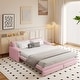 preview thumbnail 50 of 82, 66" Queen Pull Out Sofa Bed, 3-in-1 Convertible Sleeper Sofa with Side Storage