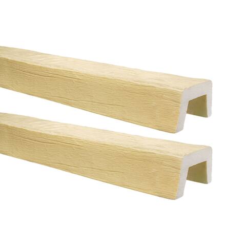5-7/8" x 3-7/8" x 13 ft. Modern Unfinished Faux Wood Beam (2 Pack)