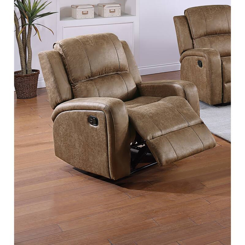 Luxurious Single Recliner with Horizontal and Vertical Tufting for Unmatched Comfort and Style