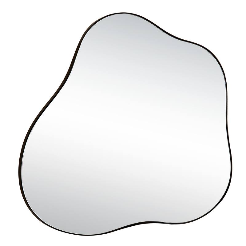 31.5" x 29.5" Irregular Cloud-Shaped Metal Accent Wall Mirror