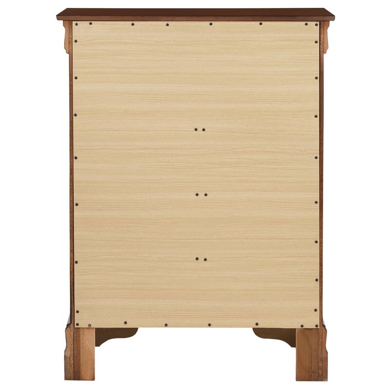 Passion Furniture Louis Phillipe Cherry 4 Drawer Chest of Drawers - 31"L x 16"W x 41"H