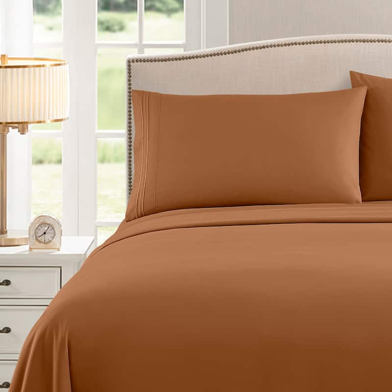 Sweet Home Collection Triple Stitch 4-piece Bed Sheet Set