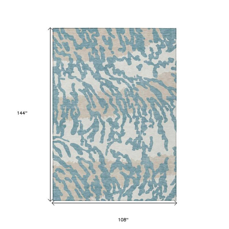 HomeRoots Animal Print Transitional Rectangle Outdoor Rug