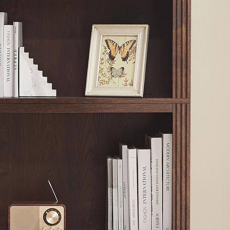 VAUXHILL & CO. Halston Standard Bookcase Adjustable Open Shelving Unit, Cherry - 73.2