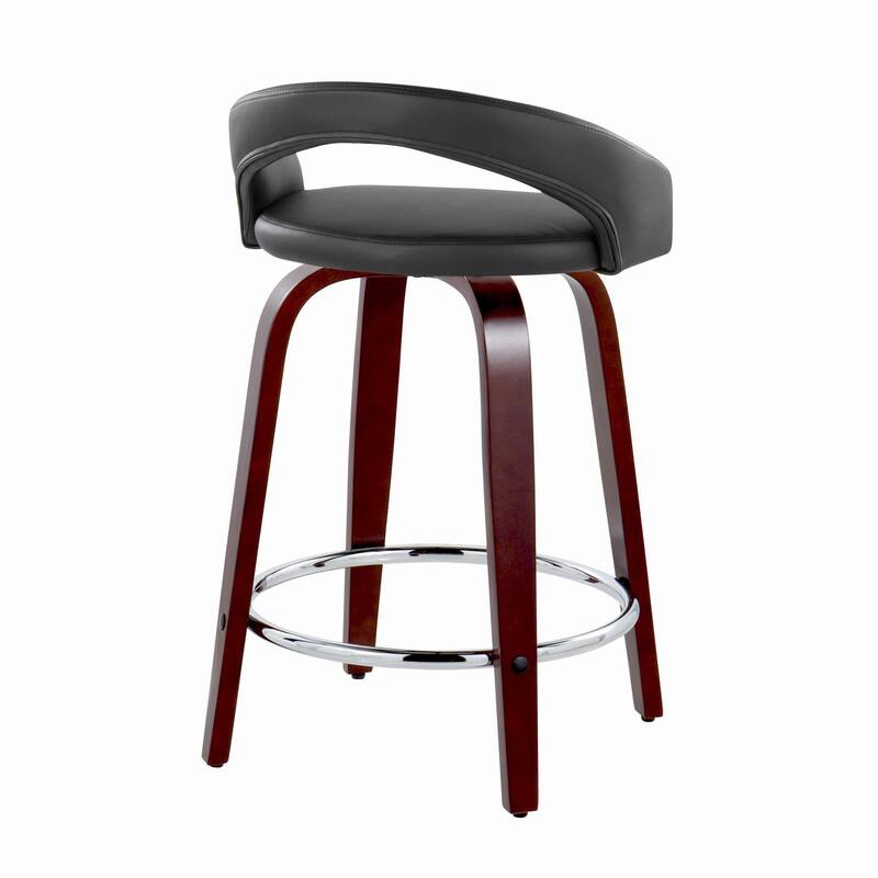 Grotto Upholstered 24" Fixed-Height Counter Stool - Set of 2