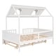 preview thumbnail 5 of 24, Full House Bed with Trundle - Safety-Enhanced Wood Design