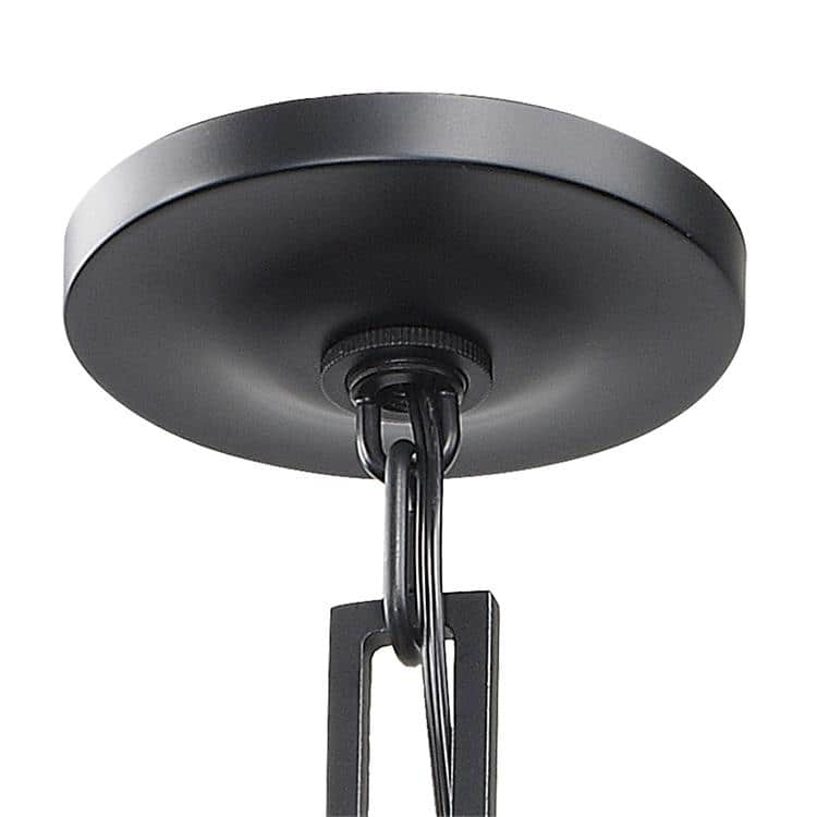 Brian Patrick Flynn for Crystorama Alston 6 Light Matte Black Chandelier - 20'' W x 16.5'' H