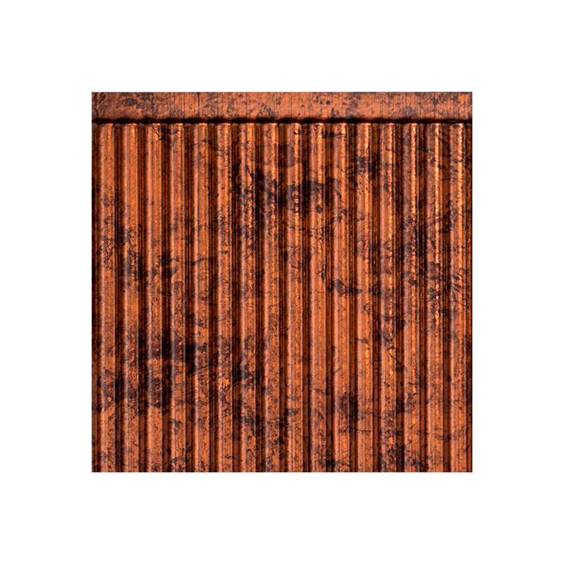 FASÄDE Rib Decorative Vinyl Backsplash Panel - 6x6 Inch Sample - Moonstone Copper