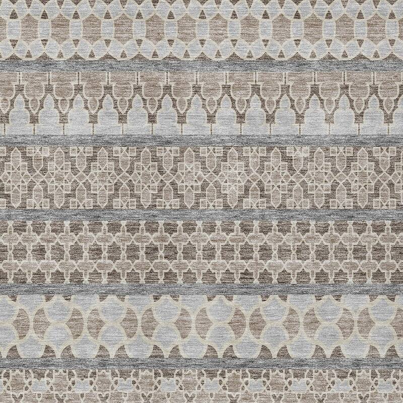 HomeRoots Quatrefoil Transitional Rectangle Outdoor Rug