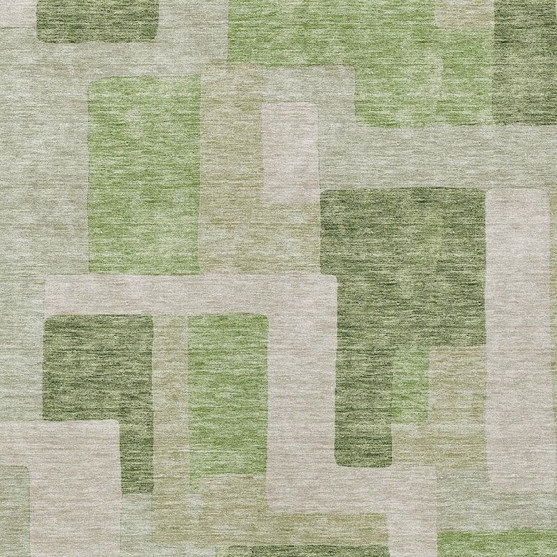 HomeRoots Geometric Transitional Rectangle Outdoor Rug