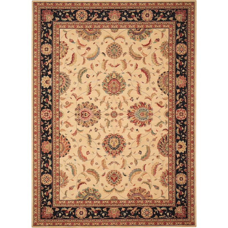 Nourison Living Treasures Persian Border Floral Area Rug