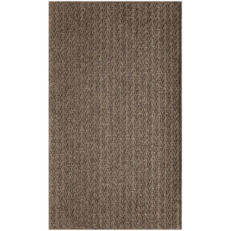 Nourison Tulum Indoor/Outdoor Chevron Area Rug - 2' x 3' - Brown