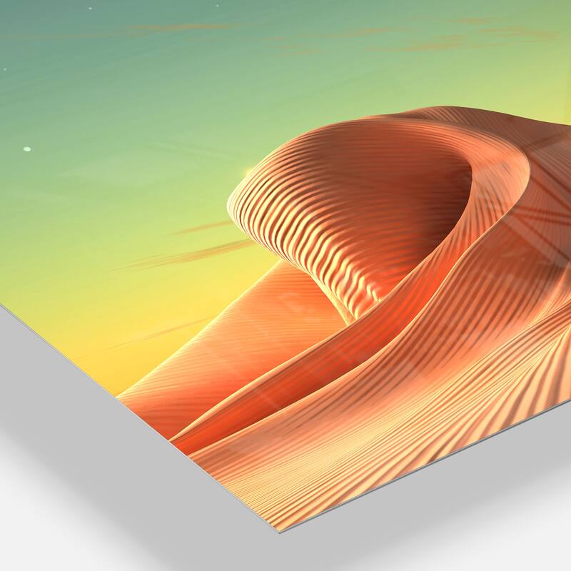 Designart '3D Alien World Surreal Fantasy' Contemporary Metal Wall Art