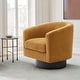 preview thumbnail 120 of 186, Modern Upholstered Barrel Chair Swivel Accent Chair for Living Room