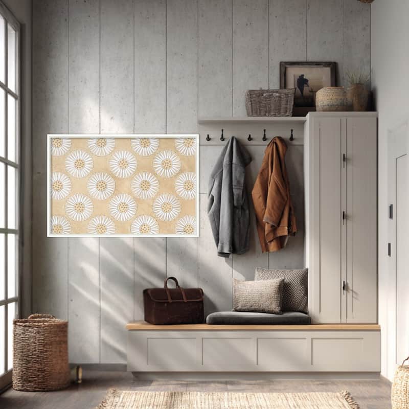 Amanti Art Framed Fabric Pinboard Roundabout V by Kathrine Lovell Printed Bulletin Board - Board Size 36 x 24