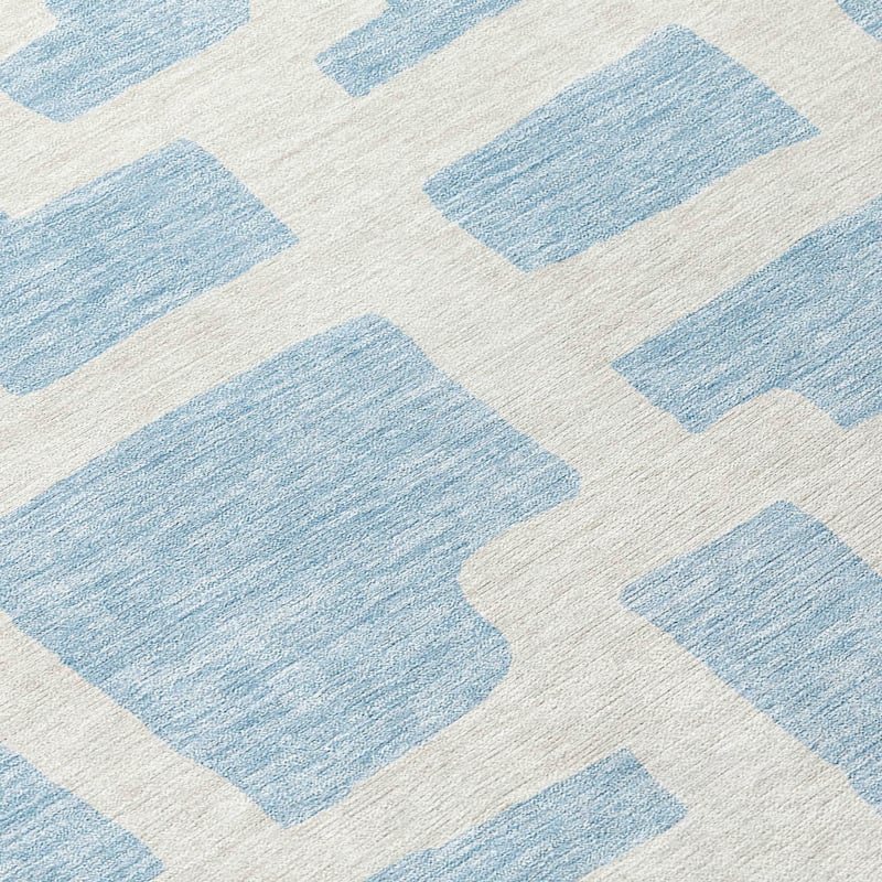 Machine Washable Indoor/ Outdoor Chantille Geo Contemporary Rug