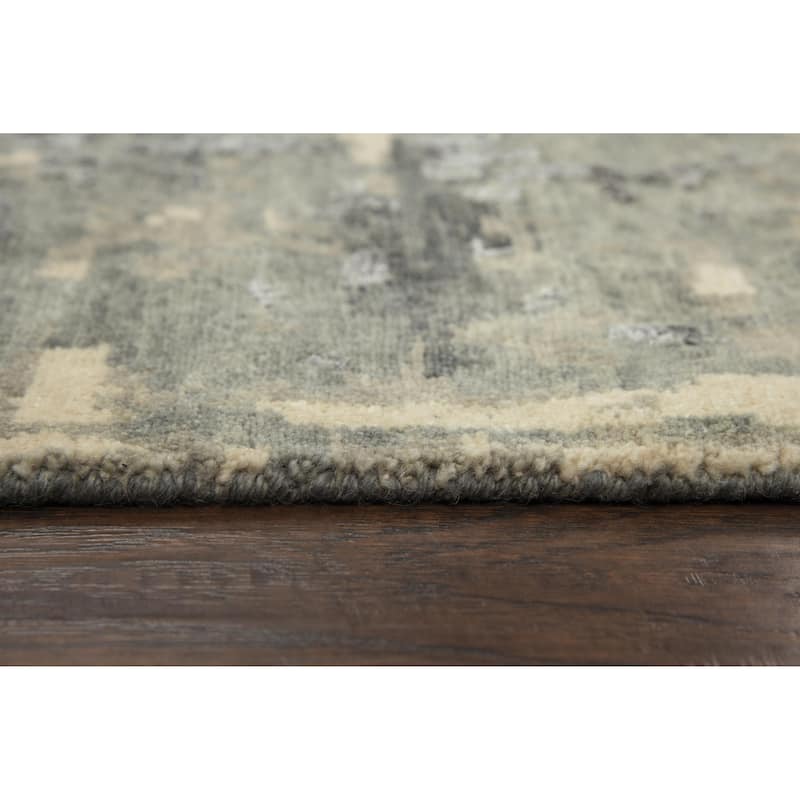 Alora Decor Noble Abstract Hand-knotted Wool Blend Rug