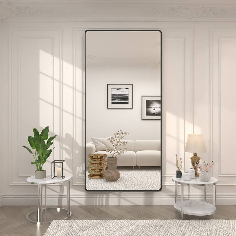 Modern Metal Frame Wall Mounted Bathroom Vanity Mirror