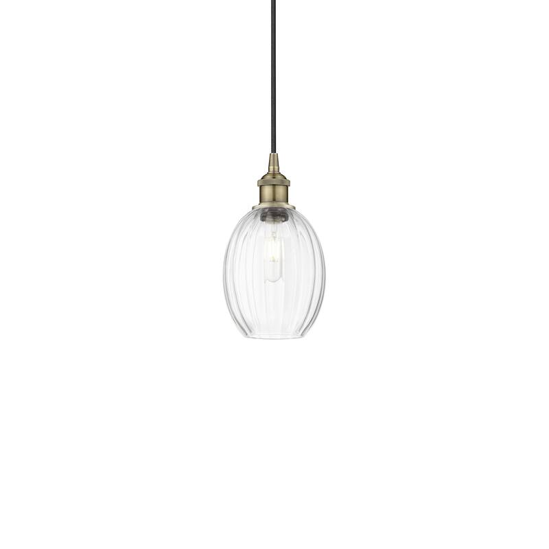 Innovations Lighting 616-1P-11-7 Preston Pendant Preston 7" Wide Mini - Antique Brass / Clear