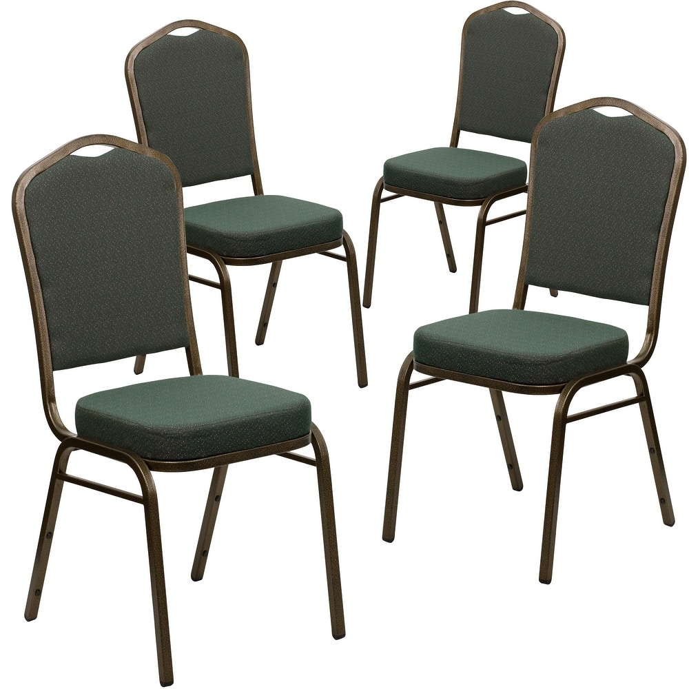 4 Pack Crown Back Stacking Banquet Chair - 20.25"D x 17.25"W x 38"H