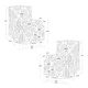 preview thumbnail 57 of 139, 29'' W Pattern Swivel Manual Push Back Recliner Chair Set of 2