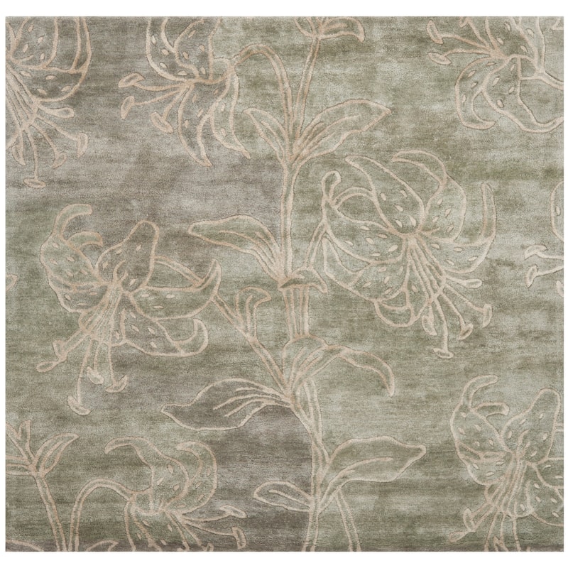 SAFAVIEH Handmade Soho Sable Floral N.Z. Wool Rug