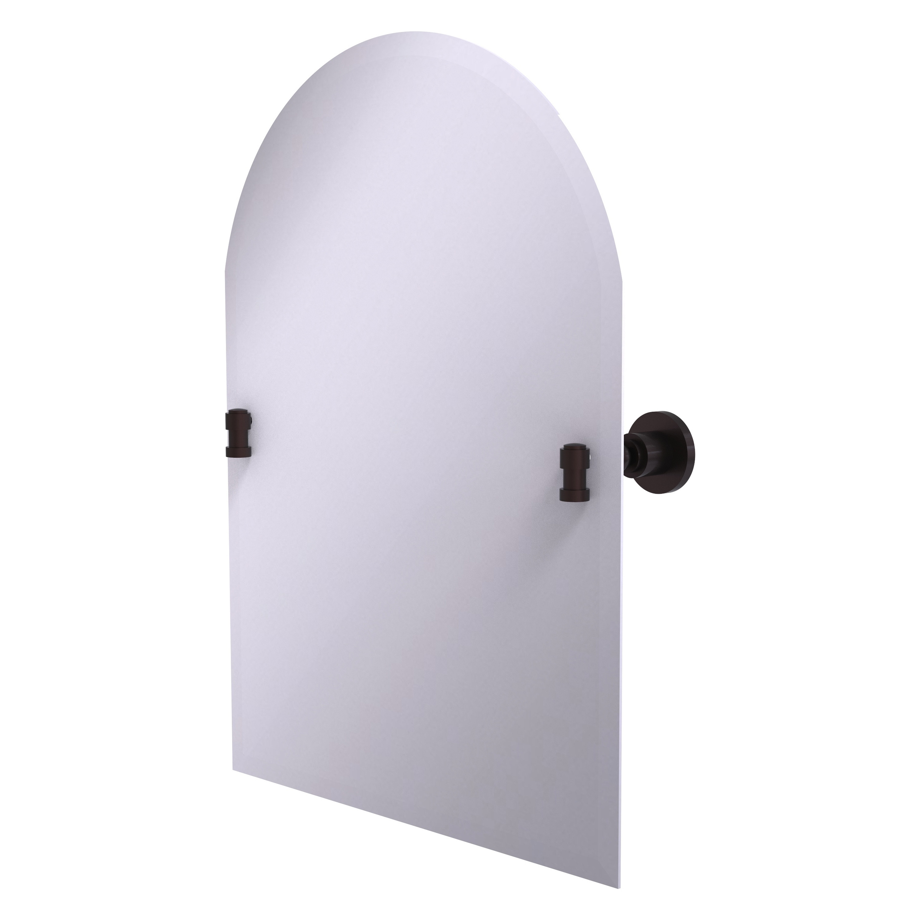 Allied Brass Frameless Arched Top Tilt Mirror with Beveled Edge