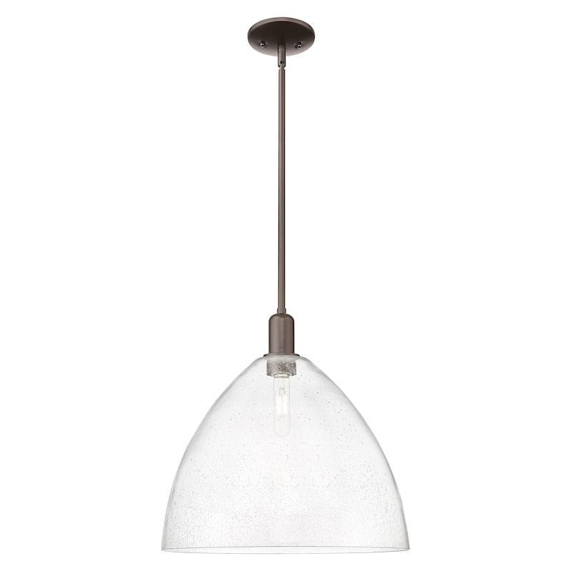Innovations Lighting Endless Possibilities Arcadia - Bristol - 1 Light 16" Stem Hung Mini Pendant - Oil Rubbed Bronze/Seedy