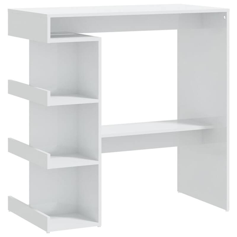 vidaXL Bar Table with Storage Rack 39.4"x19.7"x40" Engineered Wood - 39.4" x 19.7" x 40"