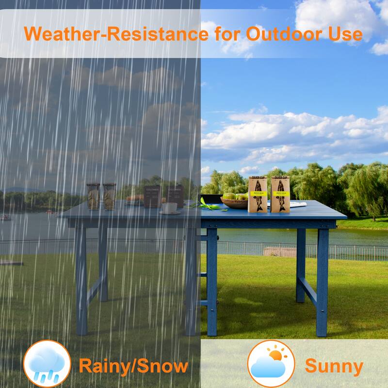 5 Piece HDPE Outdoor Dining Table Sets