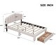 preview thumbnail 8 of 9, Queen Size Upholstered Platform Bed with Storage Drawer, LED Lights, and USB Ports