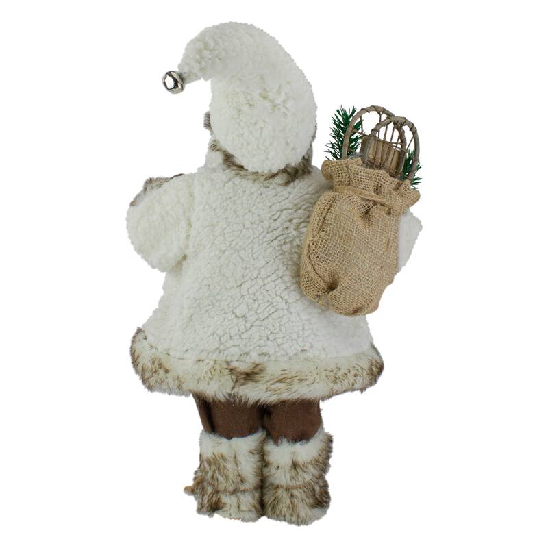 12" Snow Lodge Santa Christmas Figure with Lantern