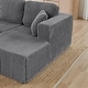 preview thumbnail 15 of 45, U shape Modular Sectional Sofa, Compressed Sectional Sofa Modern Minimalist Style Corduroy Couch