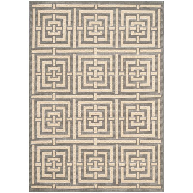 SAFAVIEH Courtyard Ginger Indoor/ Outdoor Waterproof Patio Backyard Rug