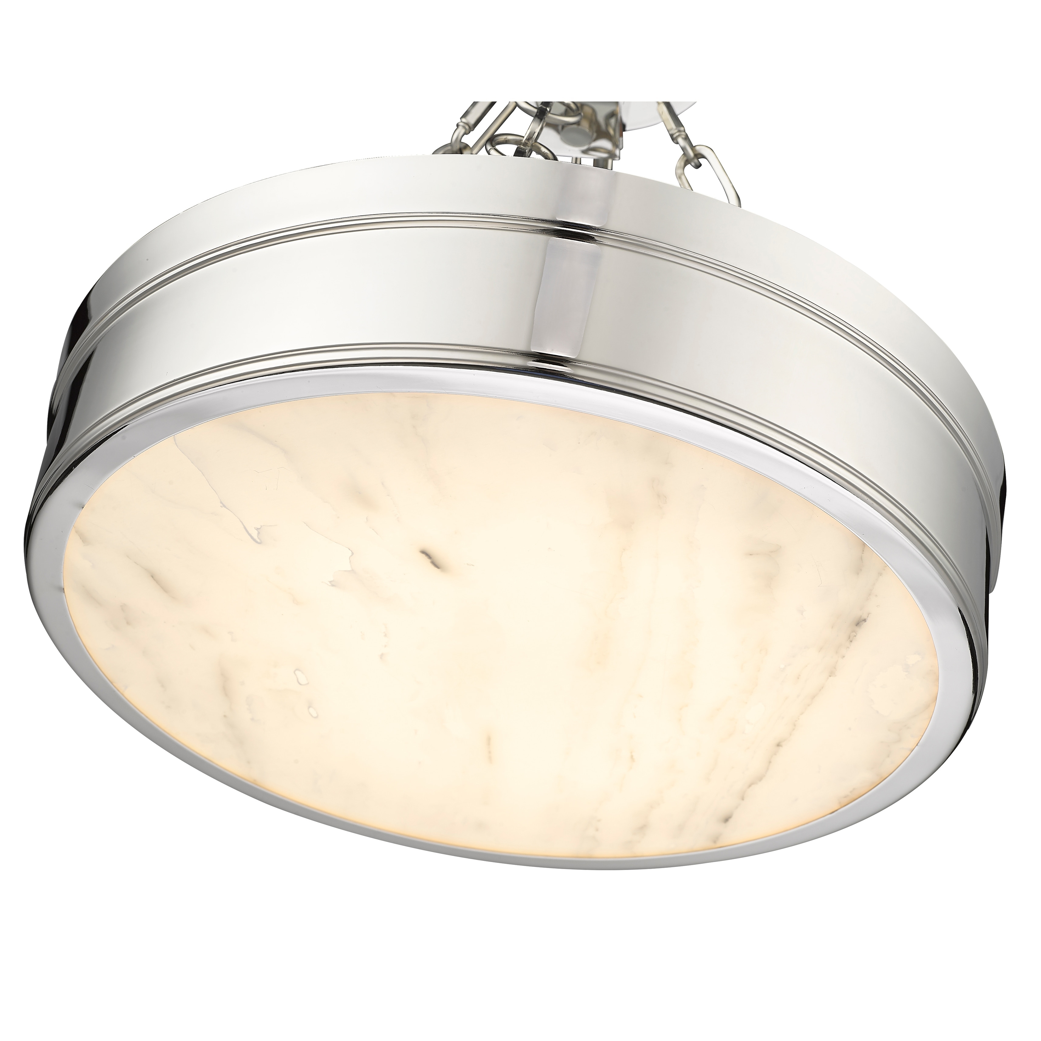 Anders by Z-Lite 1 Light Semi Flush in Polished Nickel