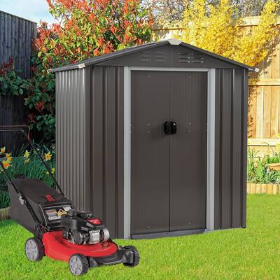 Futzca Outdoor Storage Shed with Lockable Door - N/A
